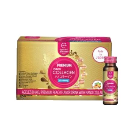 premium peach flavor drink with nano collagen